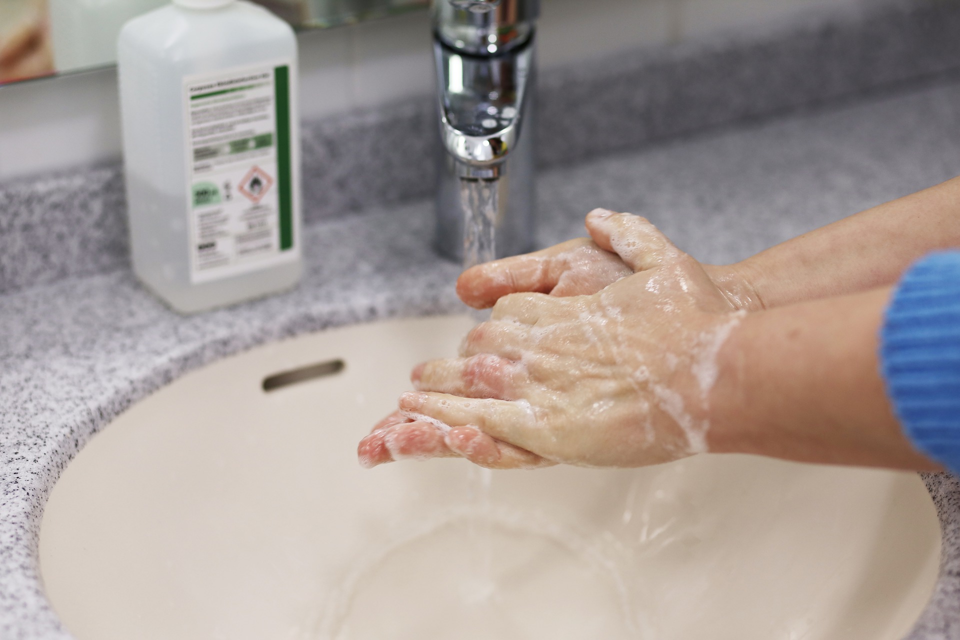 Desinfectie handen dispenser